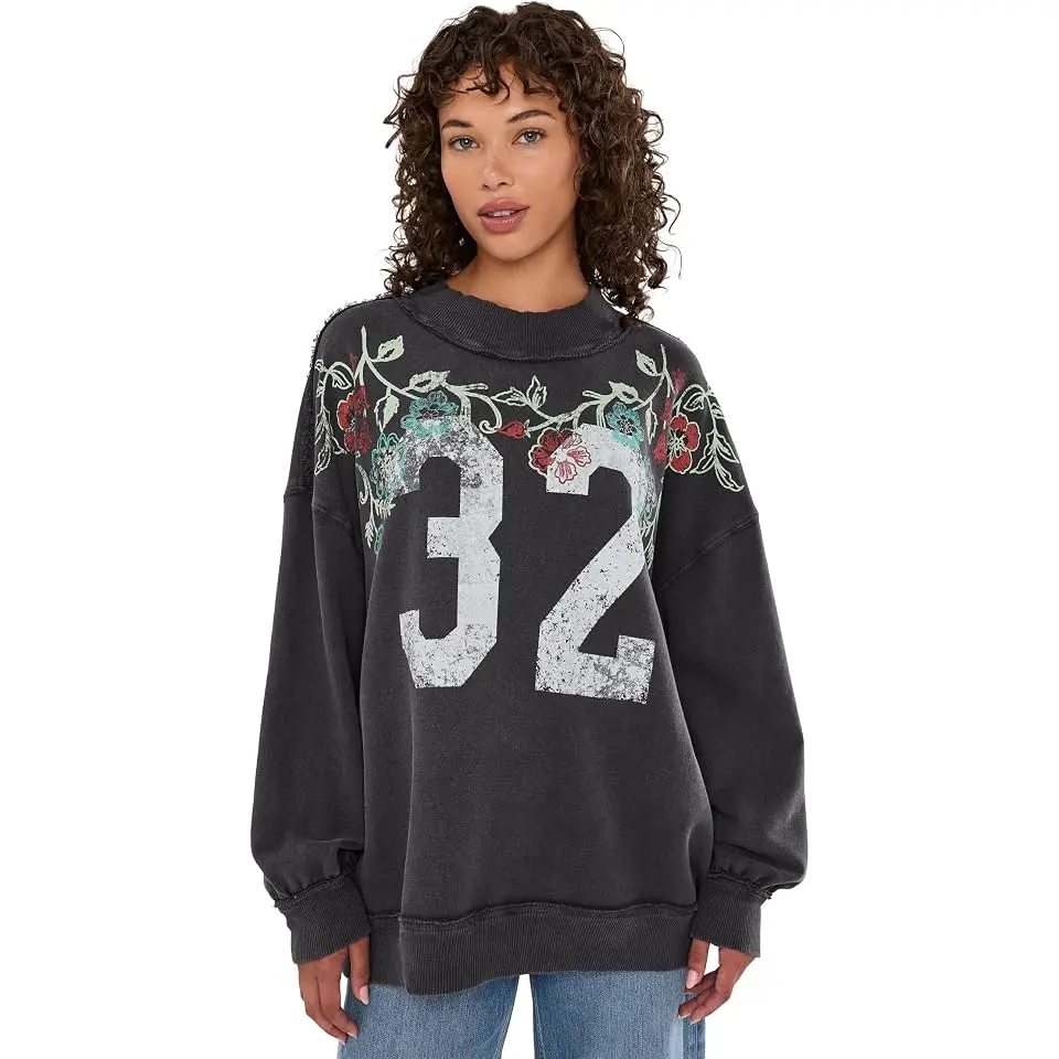 We The Free Palm Spring Turtleneck Graphic Pullover
