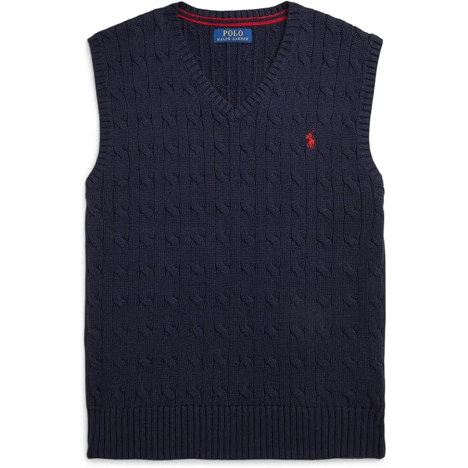 Cable-Knit Cotton Sweater Vest (Big Kid)