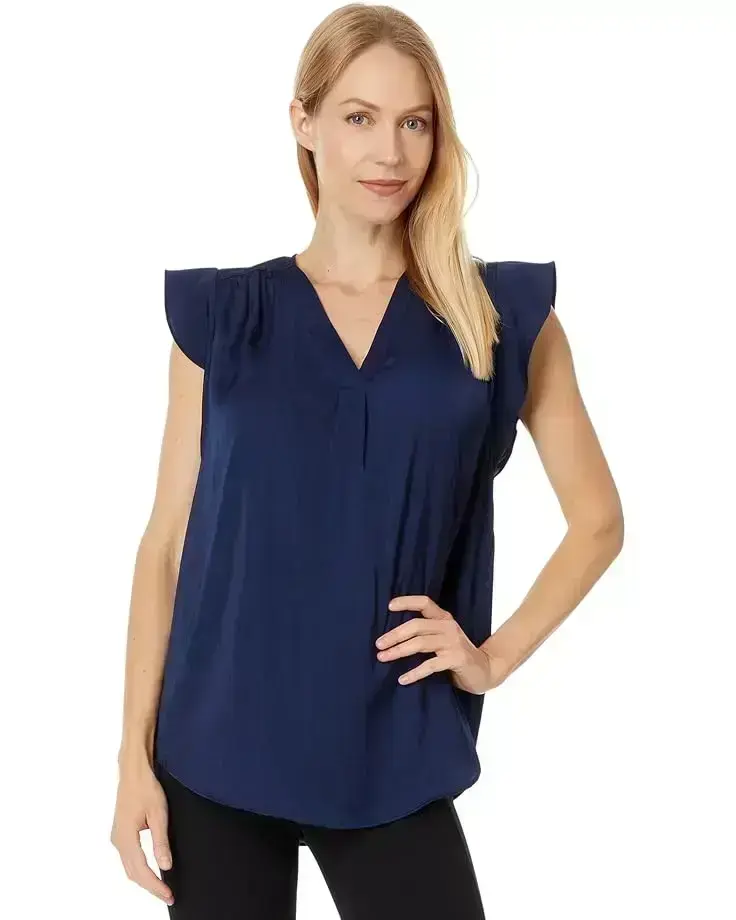 Women's Vince Camuto V-Neck Ruffle Sleeve Blouse