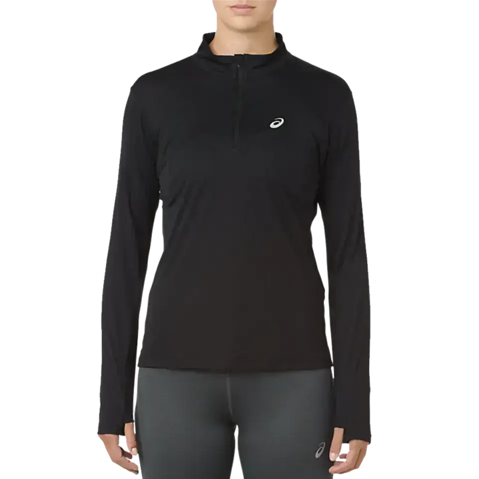 Women's Silver Long Sleeve 1/2 Zip