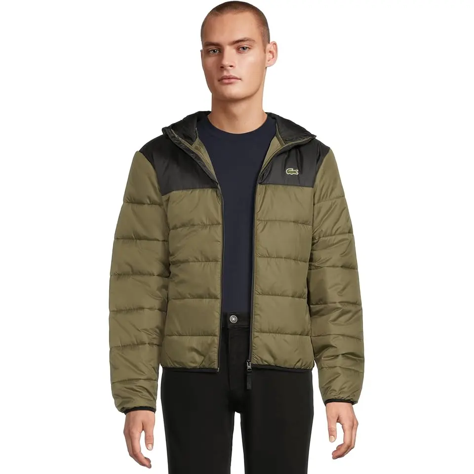 Water-Repellent Quilted Puffed Jacket