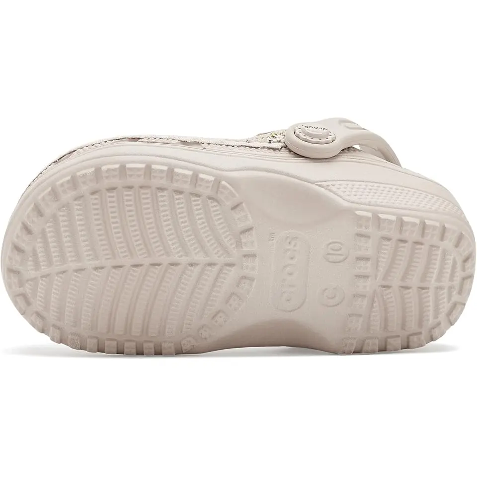 Classic Crafted Canvas Vegan Suede Stitch Clogs (Toddler)