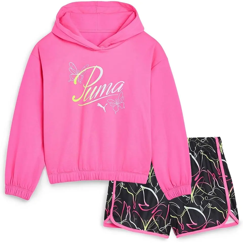 Hoodie Pullover & Shorts Set (Big Kid)