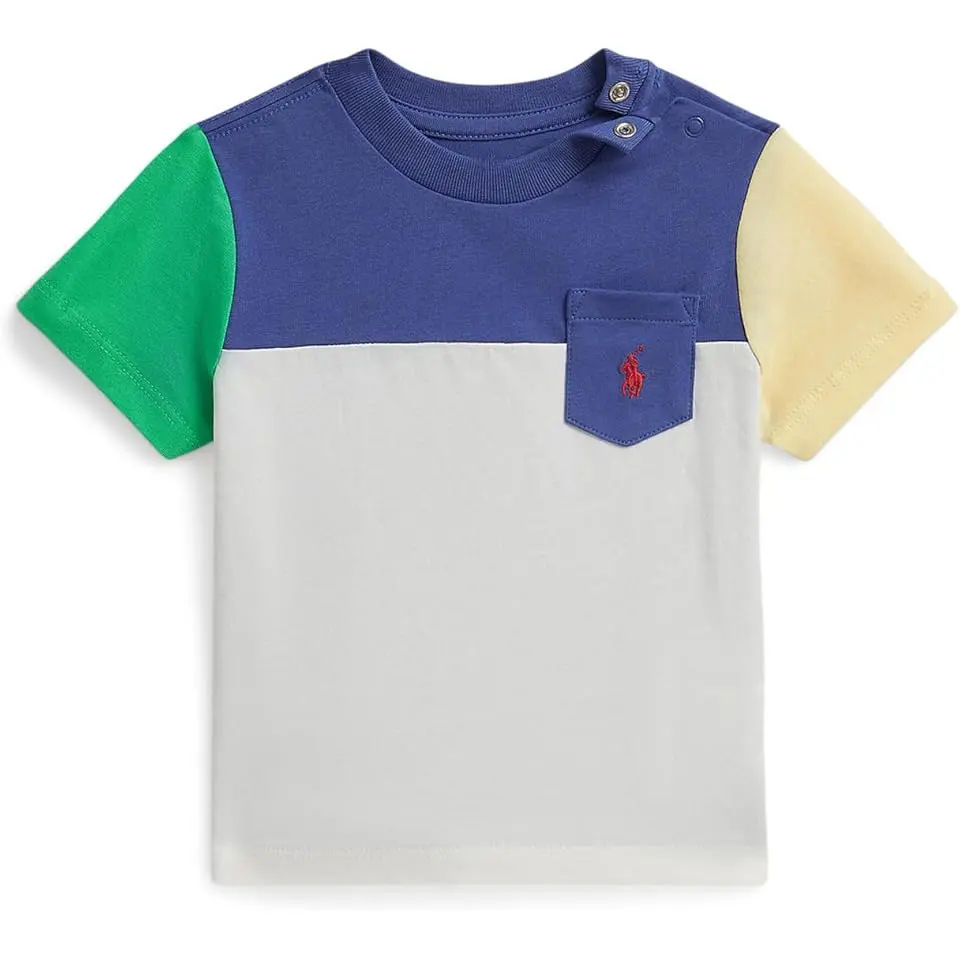 Color-Blocked Cotton Jersey Tee (Infant)