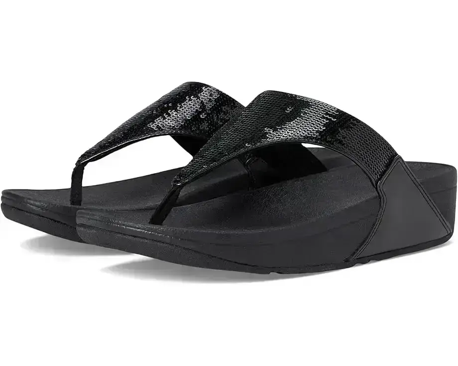 Women's FitFlop Lulu Sequin Toe-Post Sandals