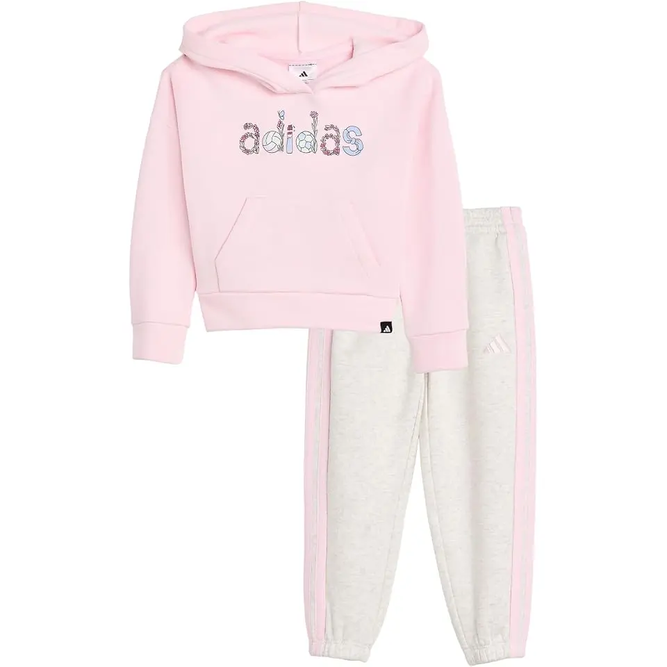 Graphic Hooded Pullover Heather Pant Set (toddler/Little Kid)