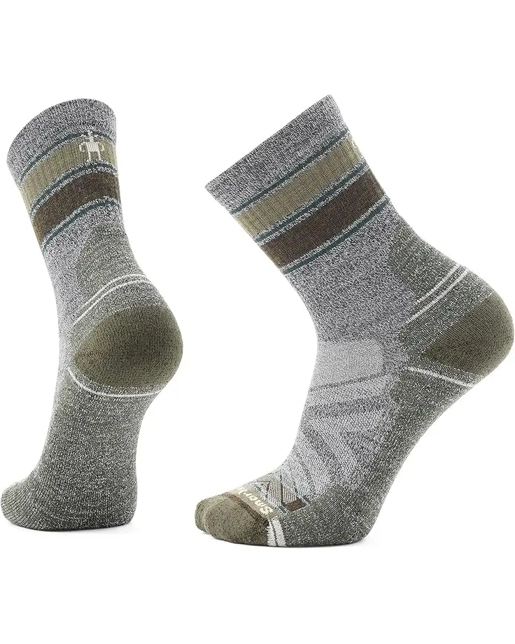Hike Light Cushion Striped Mid Crew Socks