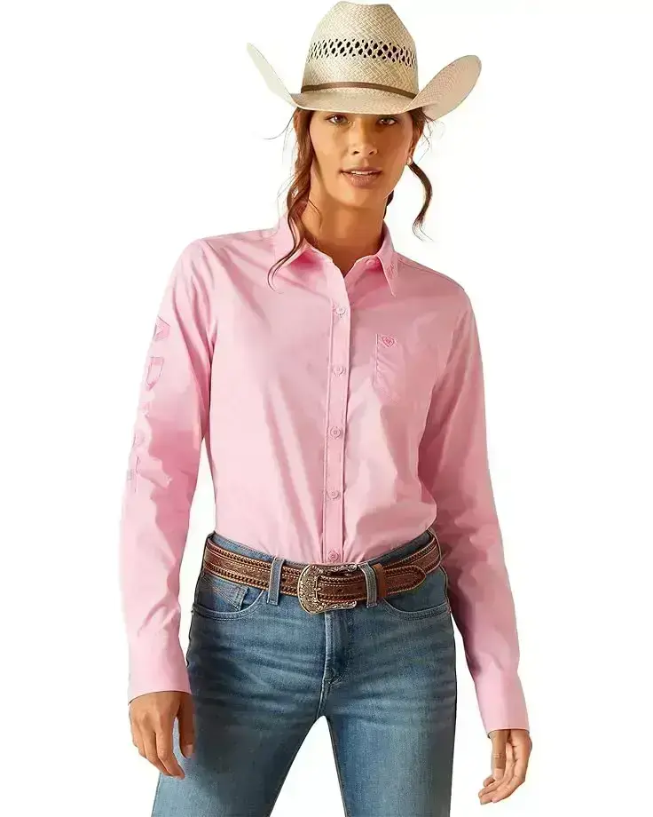 Women's Ariat Wrinkle Resist Team Kirby Stretch Shirt