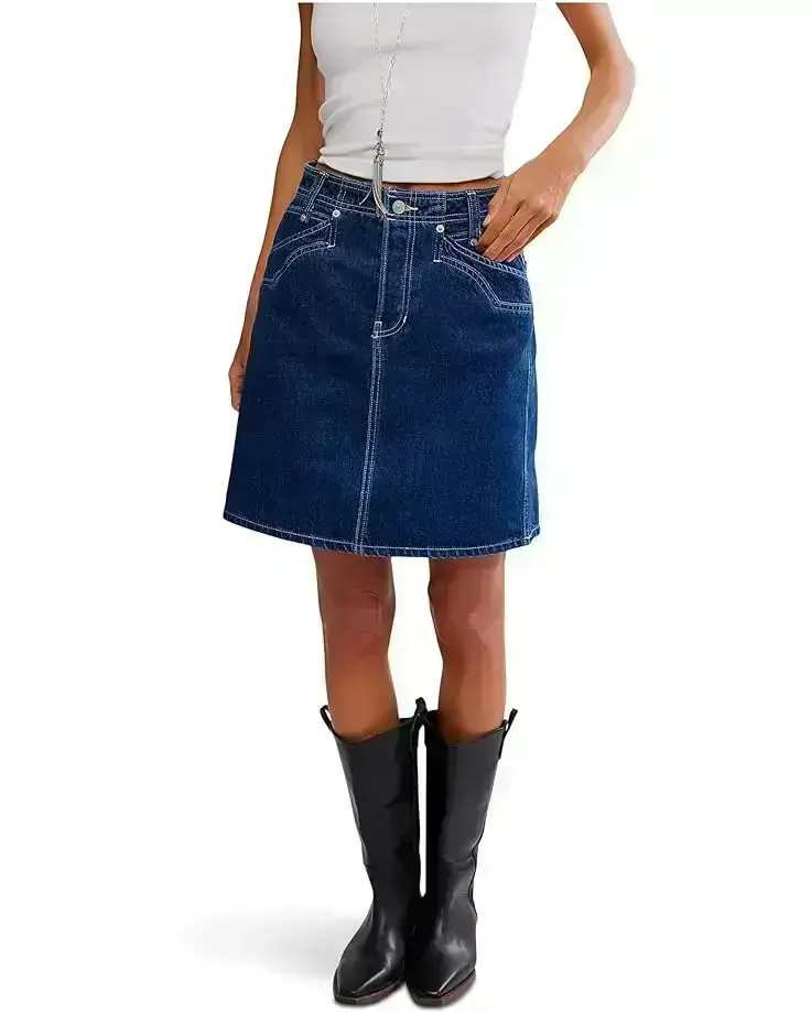 Women's Free People We The Free Suzy Denim Midi Skirt