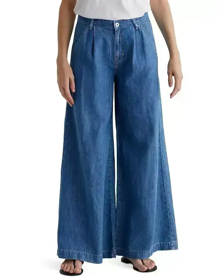 Women's AG Jeans Melinda High Rise Ultra Wide Palazzo Jeans in Catalina