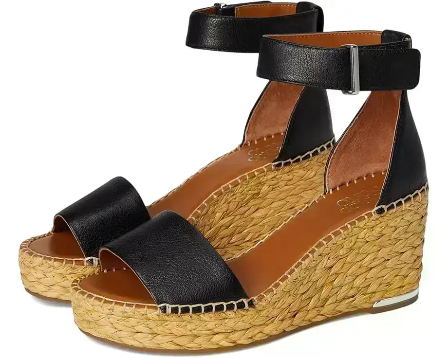 Women's Franco Sarto Clemens Raffia Espadrille Wedge Heel Sandals