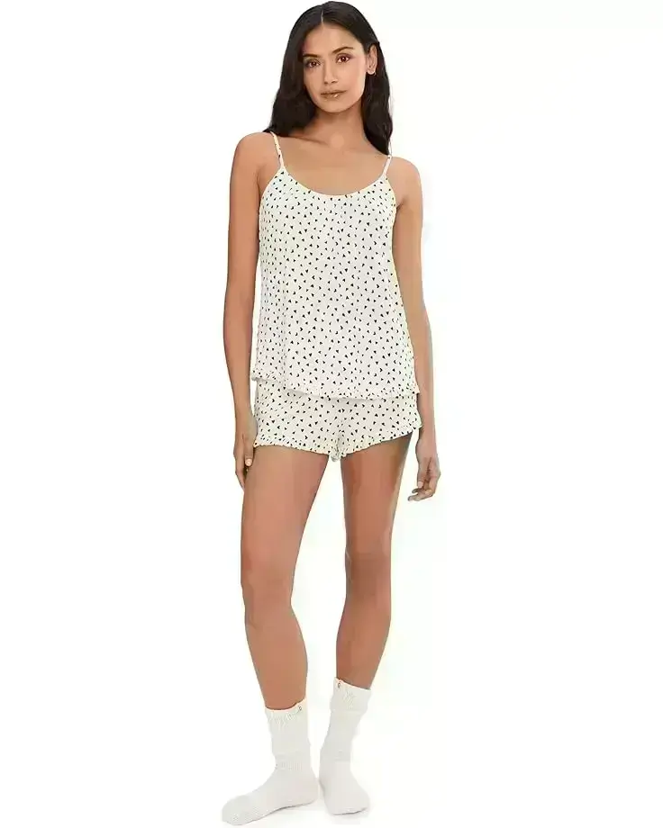 Women's Eberjey Gisele TENCEL™ Printed Modal Ruffle Cami & Shortie Short Set