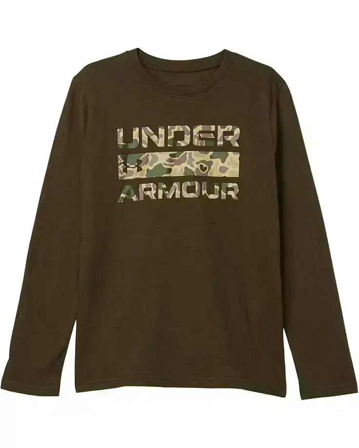 Under Armour Kids Stacked Logo Tee (Big Kid)