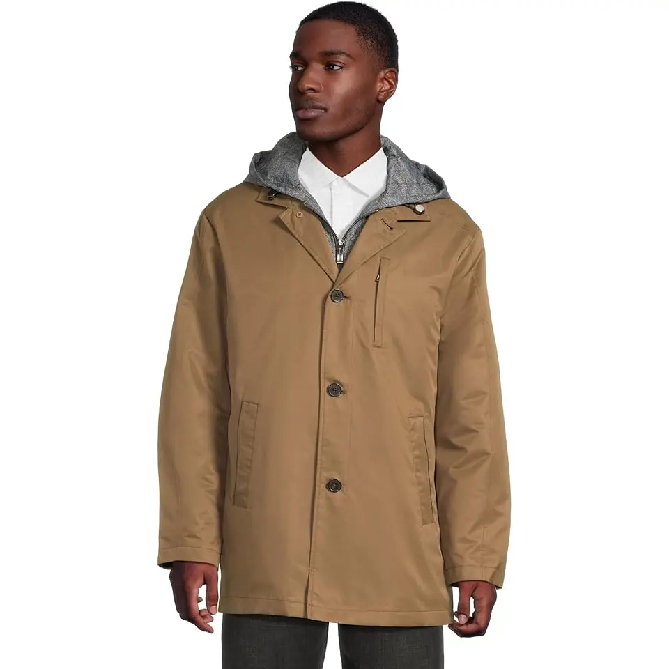 Upton Water-Resistant Raincoat With Removable Liner