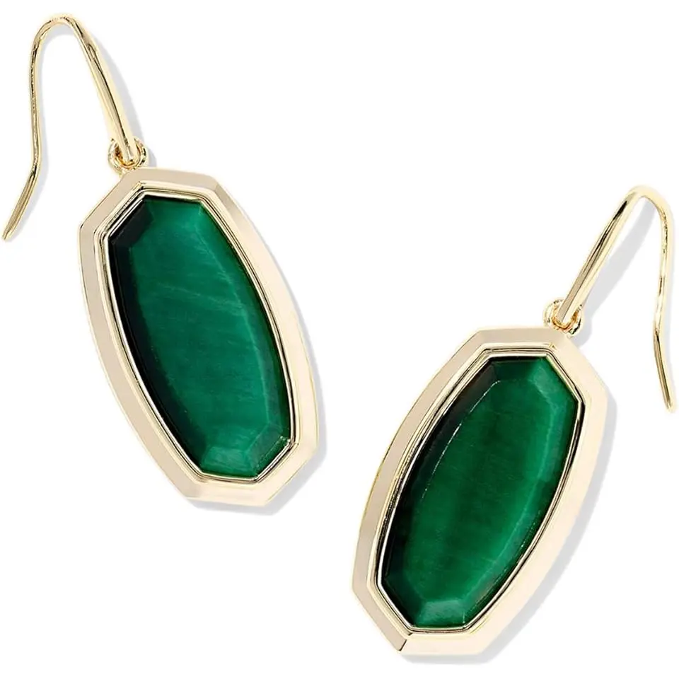 Dani Bezel Drop Earrings