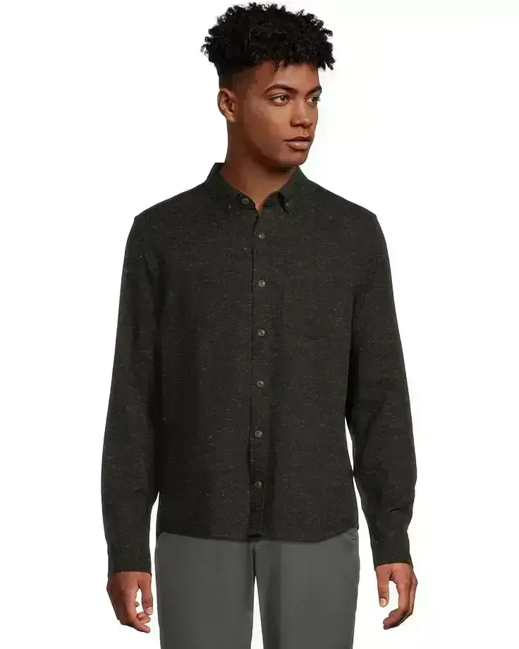 Men's L.L.Bean Signature Donegal Woven Long Sleeve Shirt