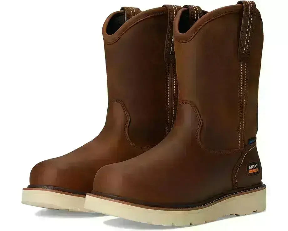Men's Ariat Rebar Wedge Pull-On Waterproof Work Boots