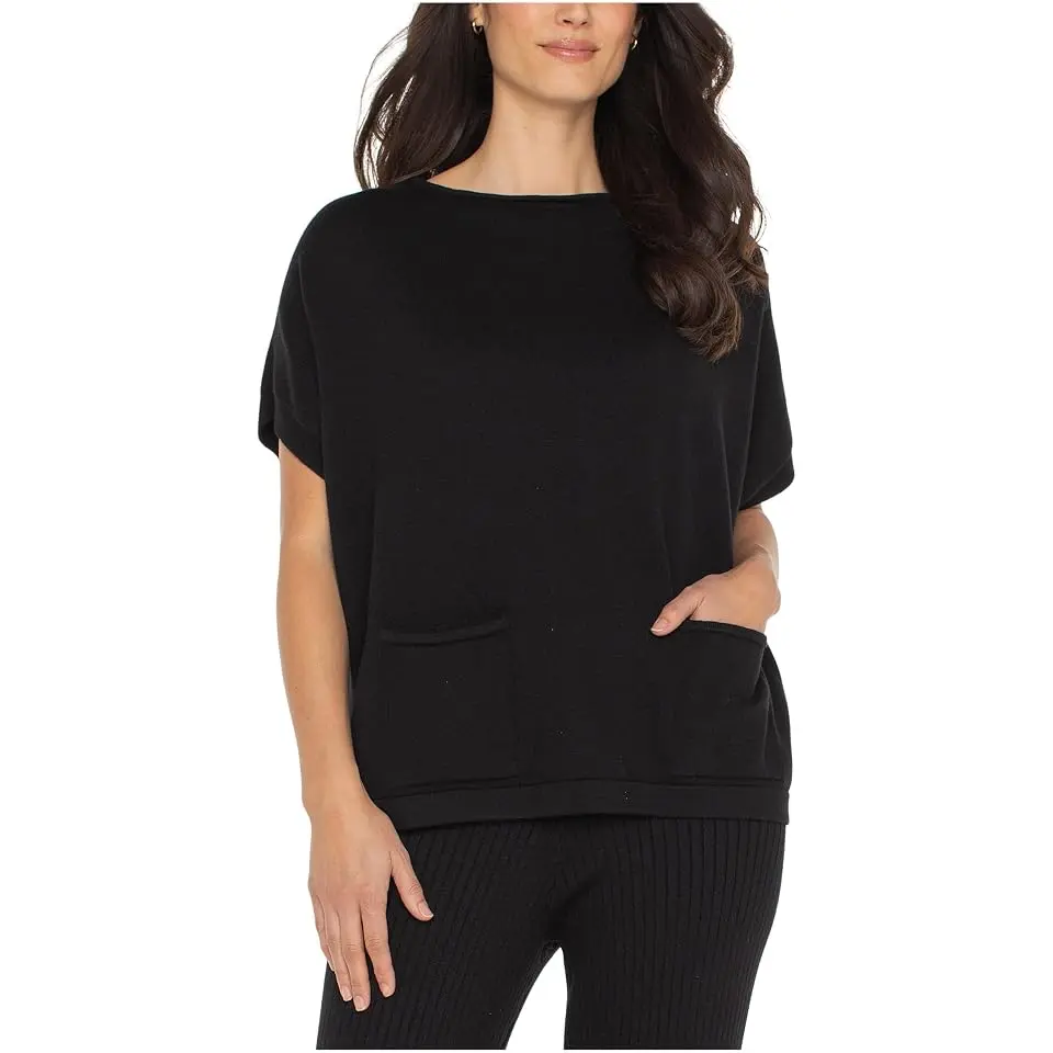 1/2 Sleeve Boat Neck Dolman Sweater