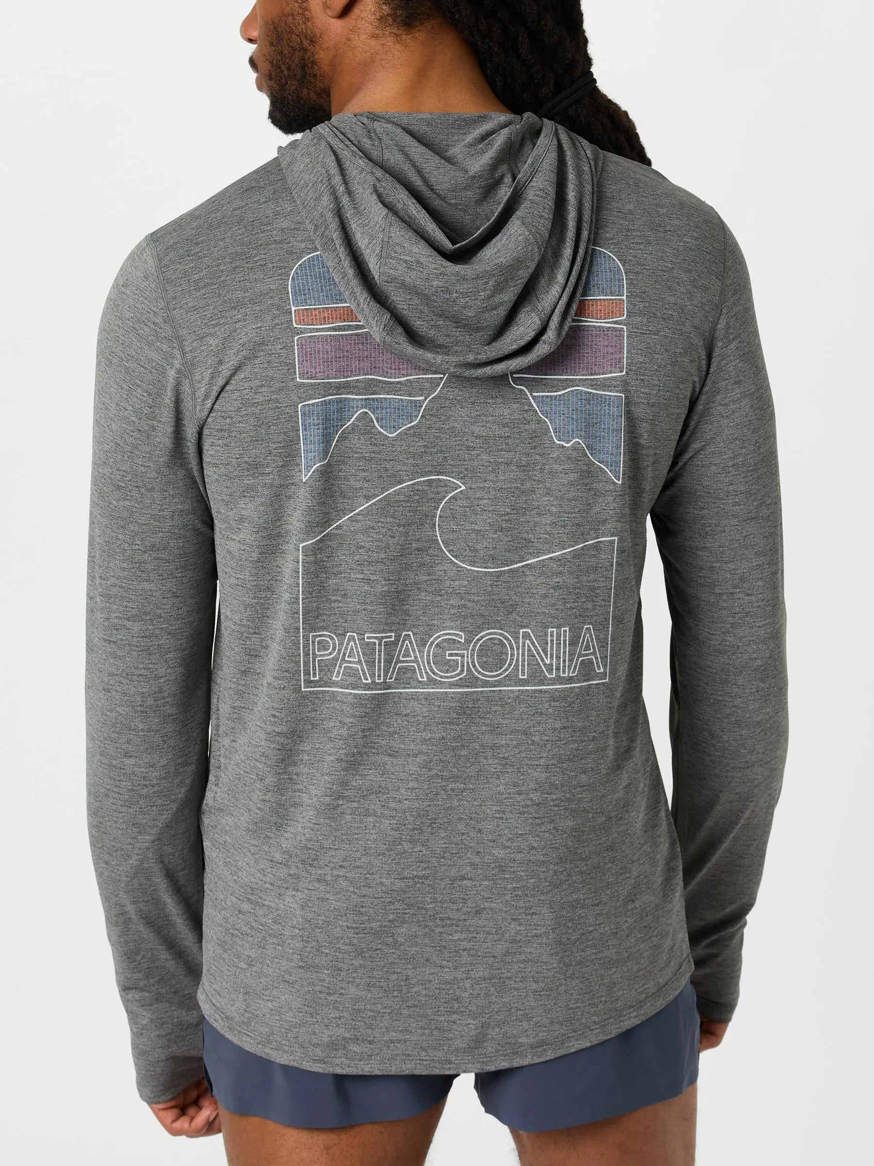 Patagonia Men's Capilene Cool Sun Hoodie Peak Visions