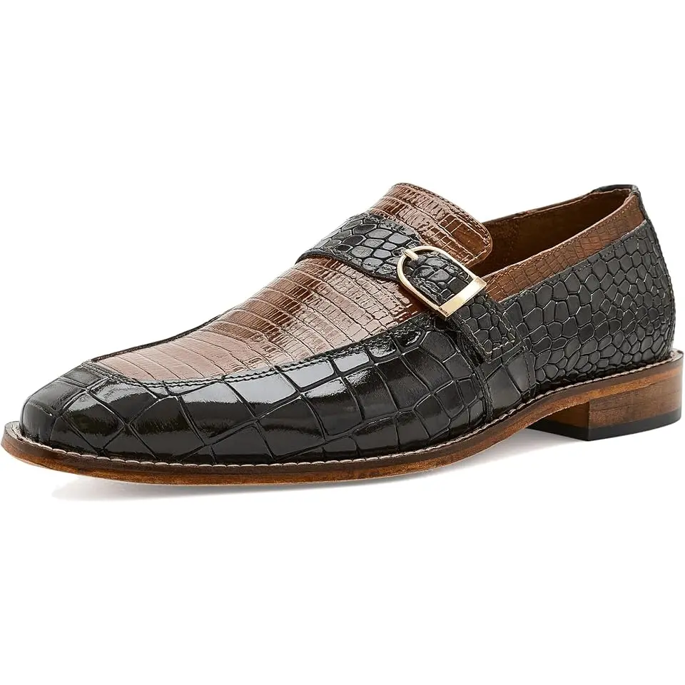 Rubiano Side Buckle Slip-On Loafers