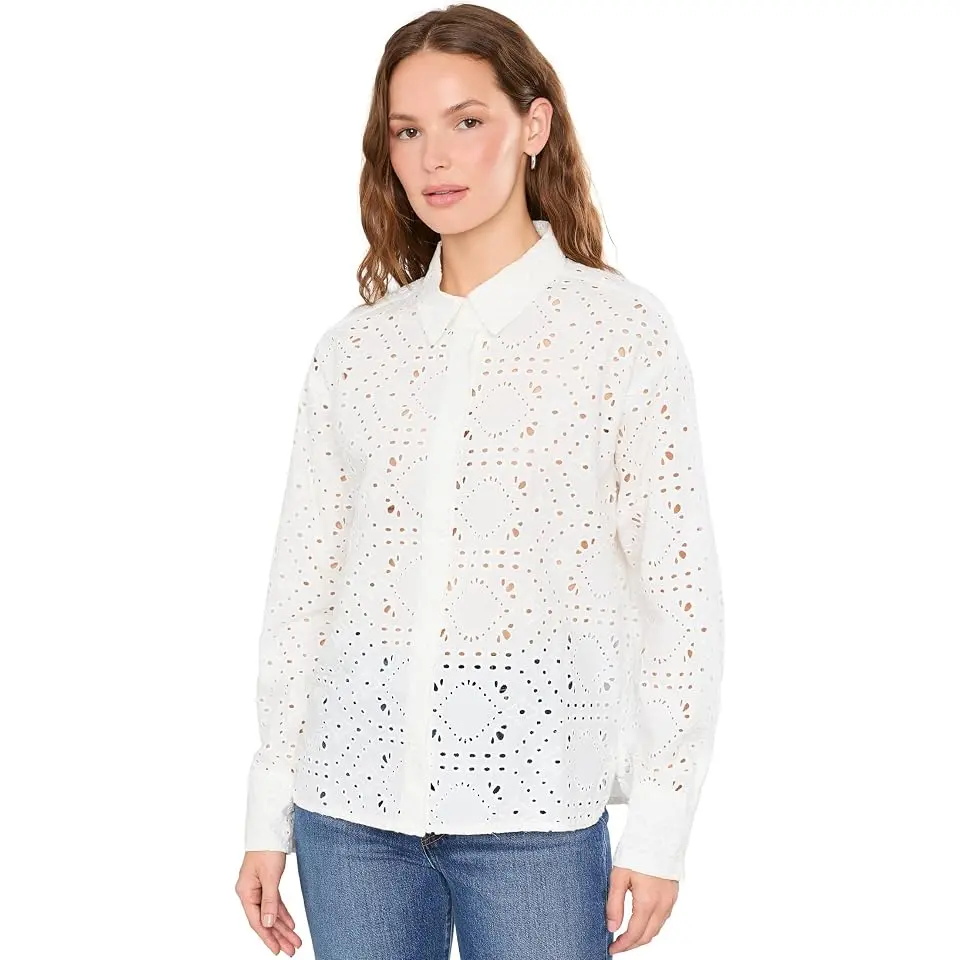 Marissa Eyelet Button-Down