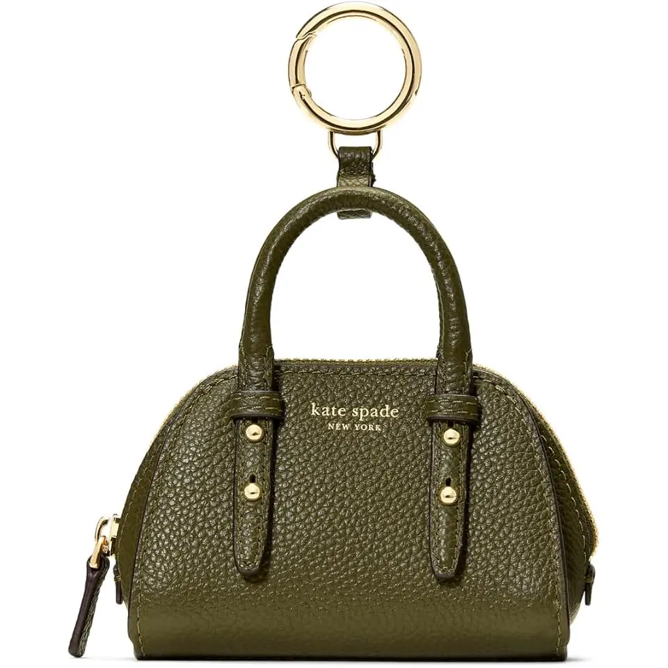 Charmed Pebbled Leather Nano Carryall Bag Charm
