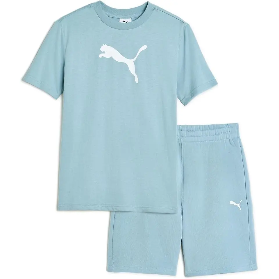 Big Cat T-Shirt & Fleece Short Set (Toddler/Little Kid/Big Kid))
