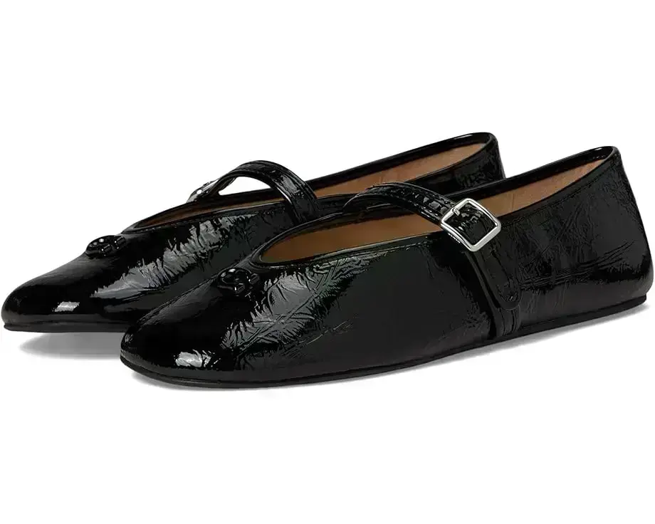 Women's COACH Sculpted C Crinkle Patent Leather Soft Mary Jane
