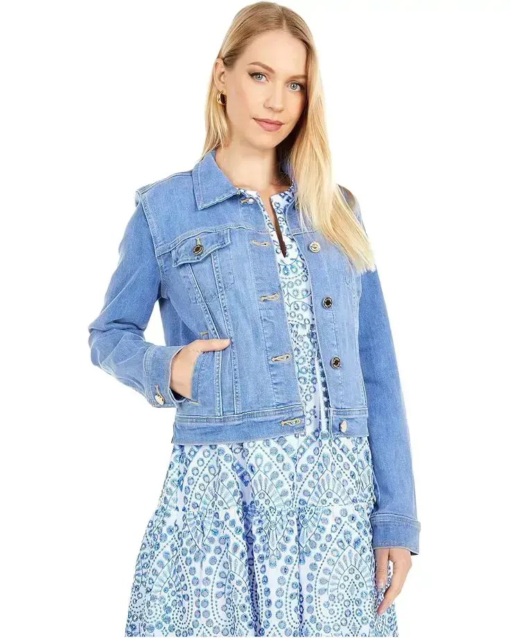 Women's Lilly Pulitzer Seaspray Denim Jacket