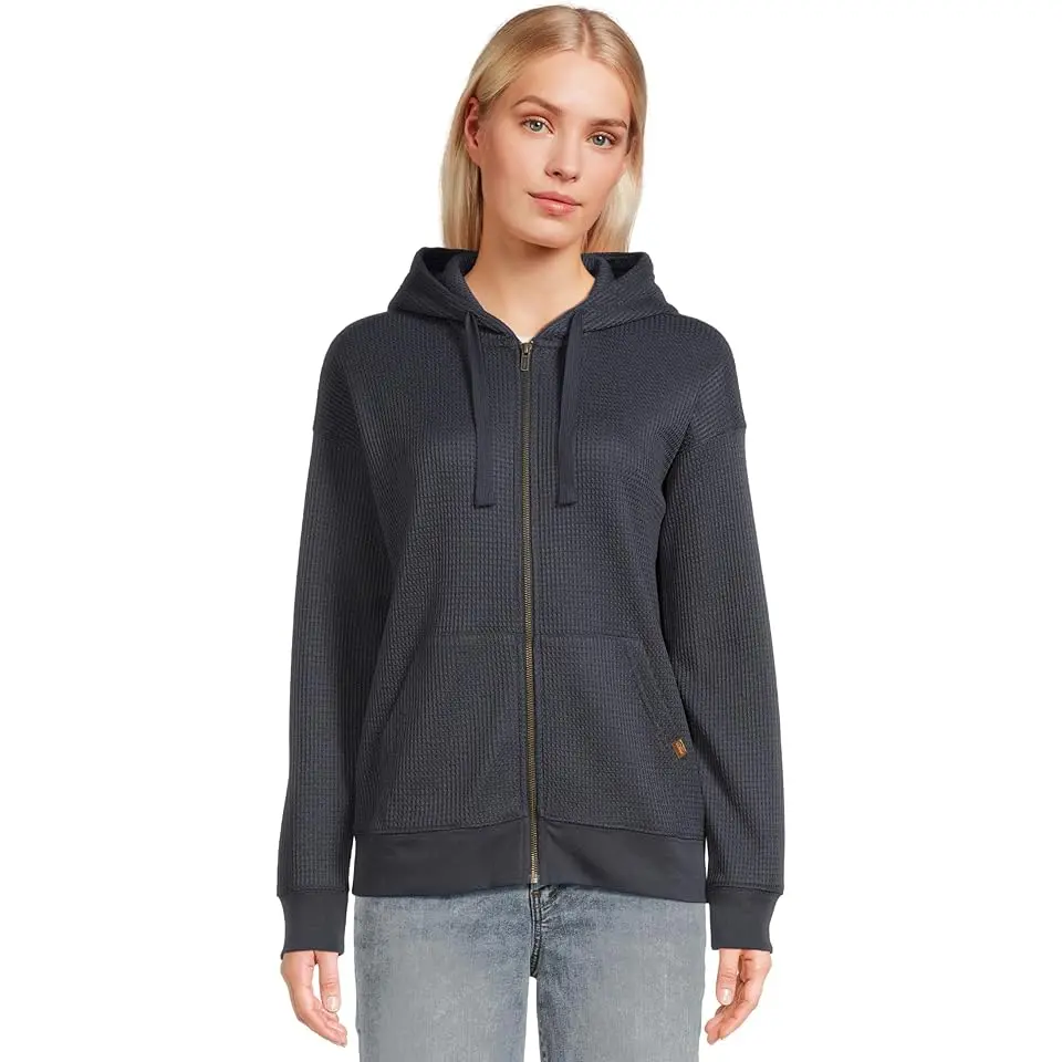 Birchwood Brushed Waffle Full Zip Hoodie