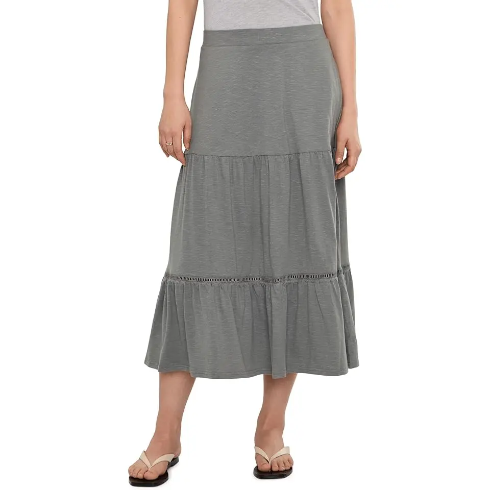 Marigold Tiered Midi Skirt