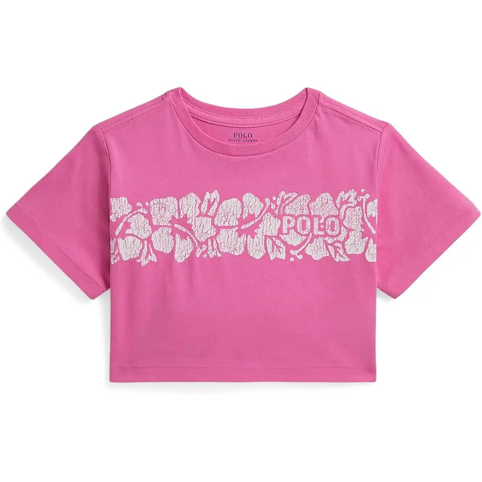 Floral-Print Logo Cotton Boxy Tee (Toddler/Little Kid)