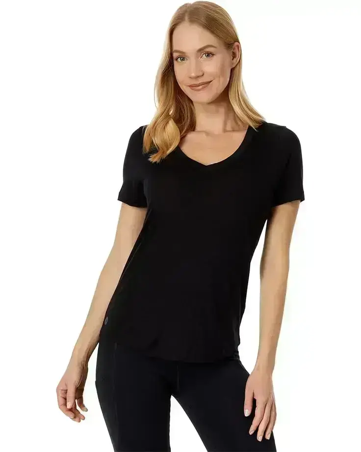 Women's Smartwool Active Ultralite V-Neck Short Sleeve