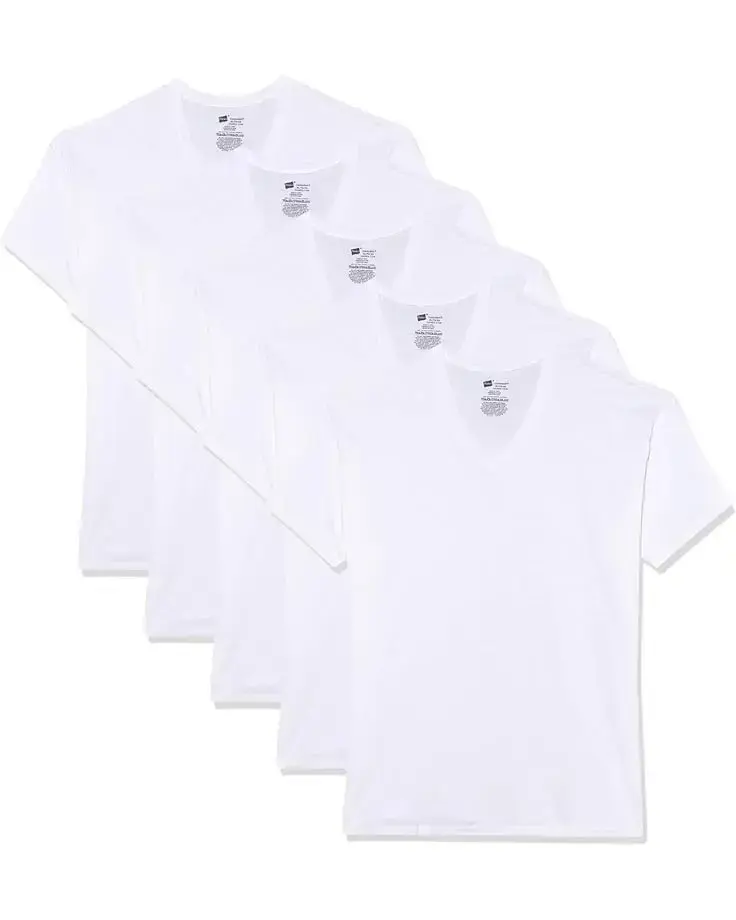 Men's Hanes Ultimate® Comfortsoft® V-Neck Undershirt 6-Pack