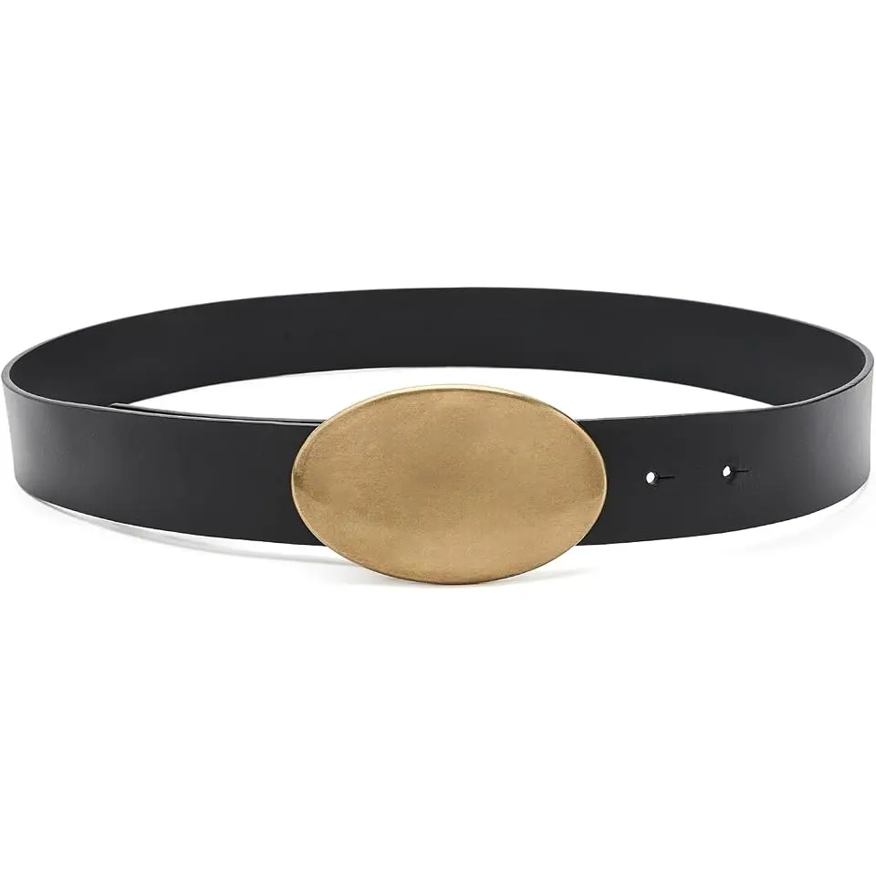 Lg Oval Plaque Belt