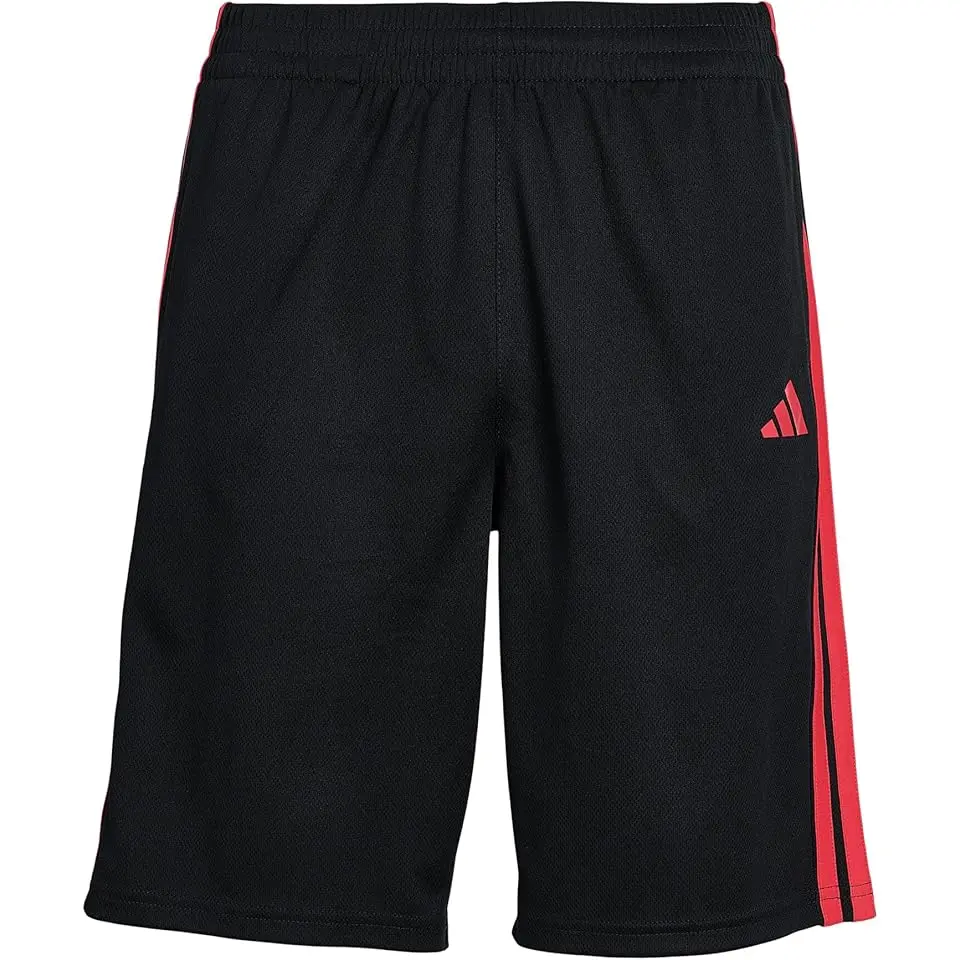Essentials 3-Stripe Shorts (Big Kid)