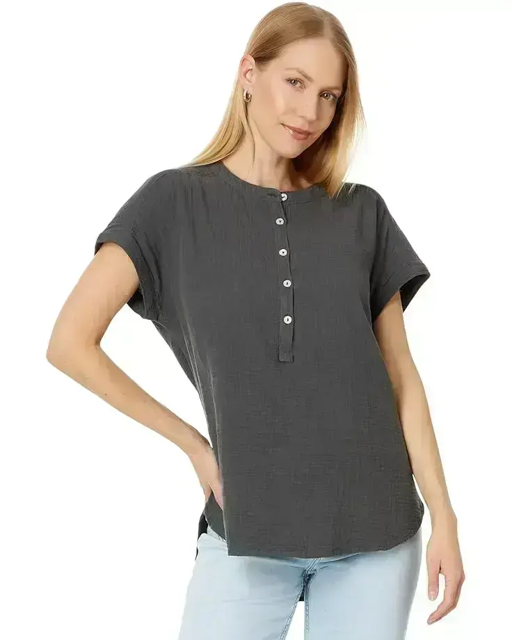 Women's Faherty Dream Cotton Gauze Desmond Top