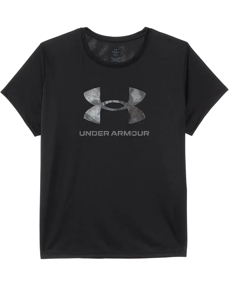 Tech Big Logo Print Short Sleeve T-Shirt (Big Kid)