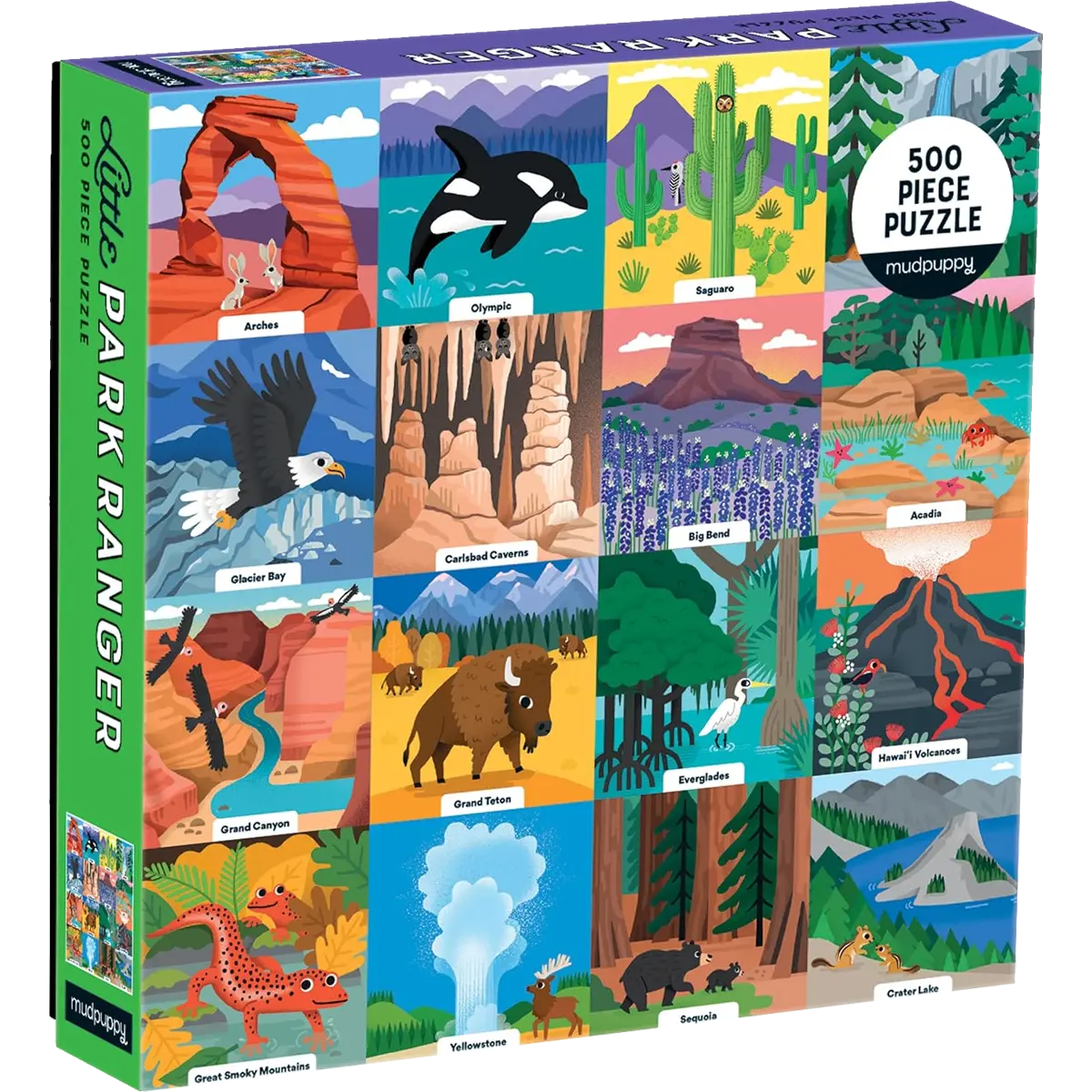 Mudpuppy Little Park Ranger 500 Piece Family Puzzle
