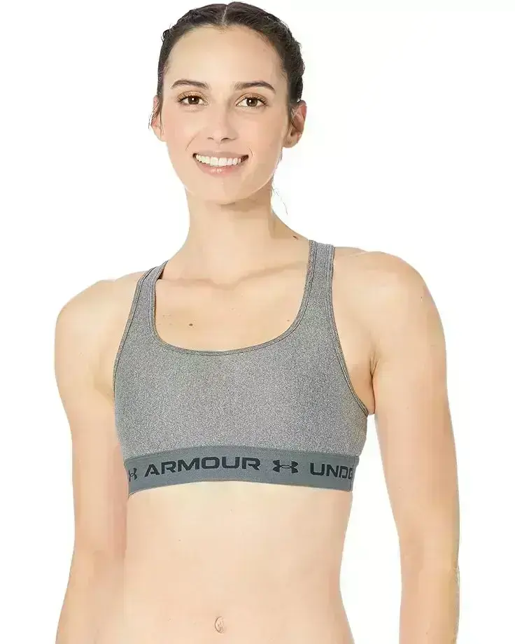Crossback Mid Impact Heather Bra