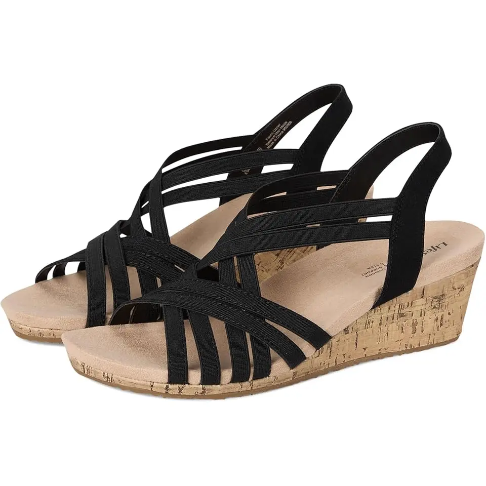 Mallory Strappy Wedge Sandals