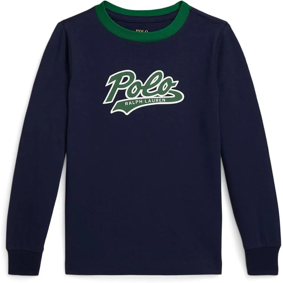 Logo Cotton Long-Sleeve Tee (Toddler/Little Kid)