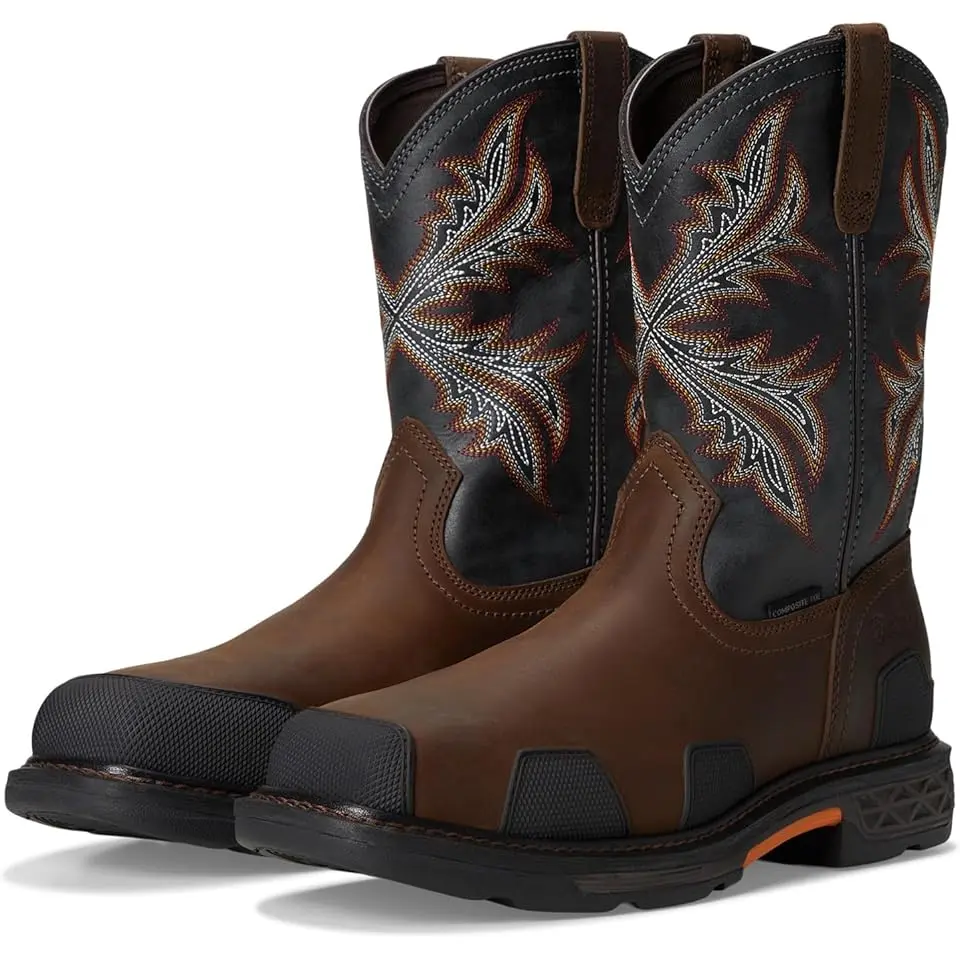 OverDrive Wide Square Toe Composite Toe Work Boots