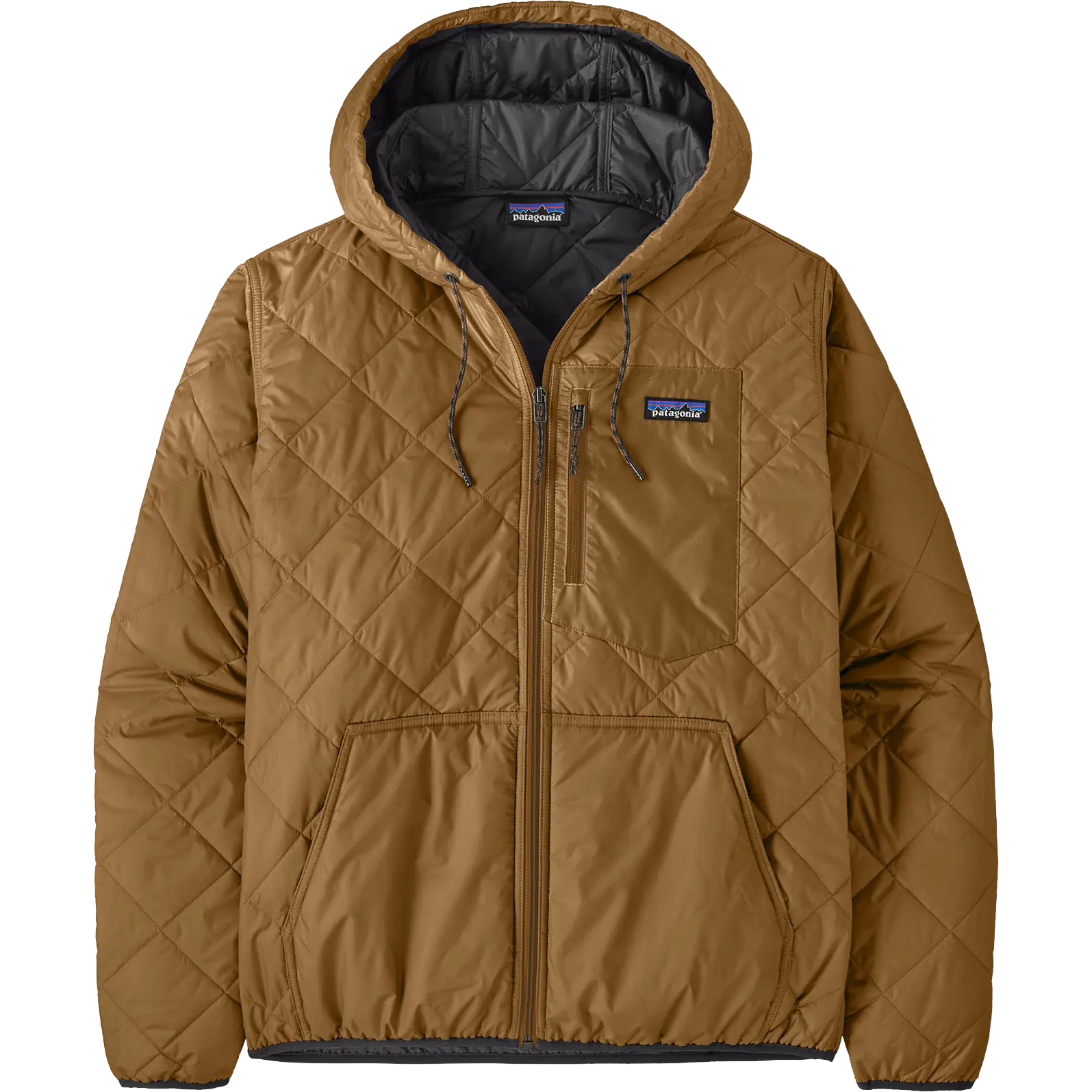 Men's Diamond Quilted Bomber Hoody