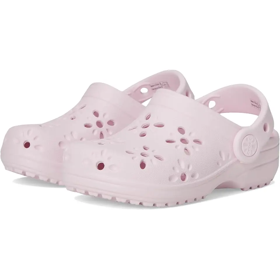 Classic Clogs with Floral Cut Out Design (Toddler)