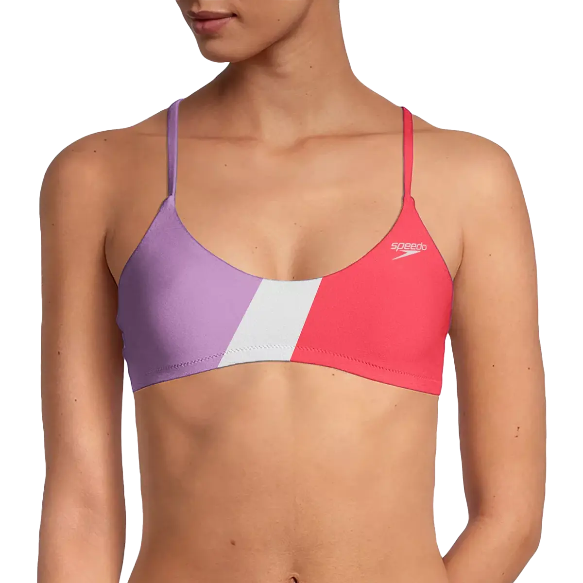 Women's Color Block Tie Back Top