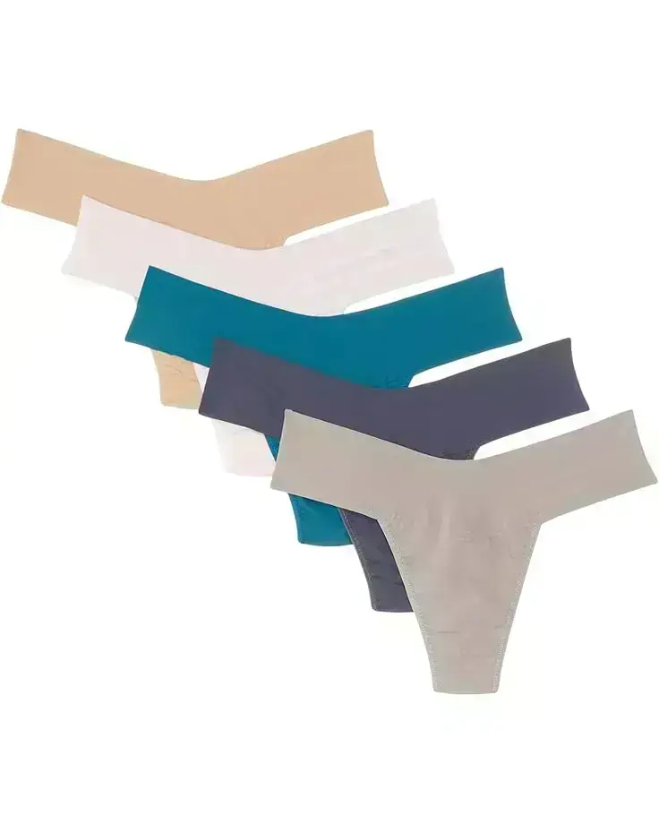 Women's Hanky Panky BreatheSoft Natural Rise Thong 5-Pack