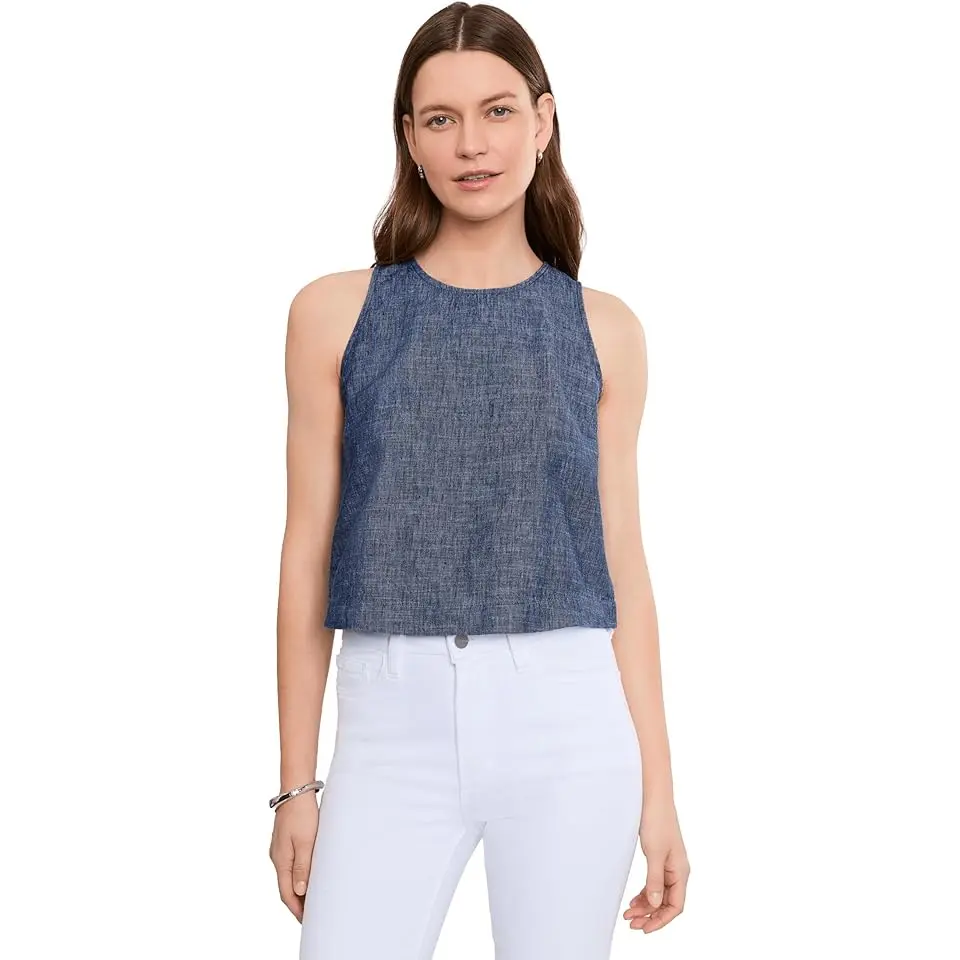 NZ by NIC+ZOE Chambray Mix Stevie Tank