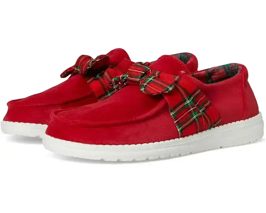 Women's Hey Dude Wendy Bow Tartan Plaid