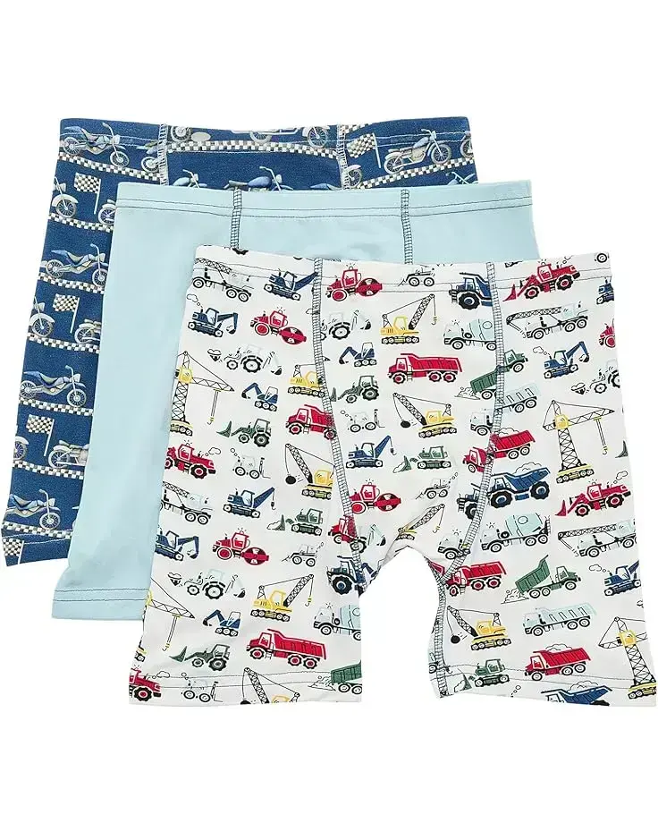 Kickee Pants Kids Print Boxer Brief Set of 3